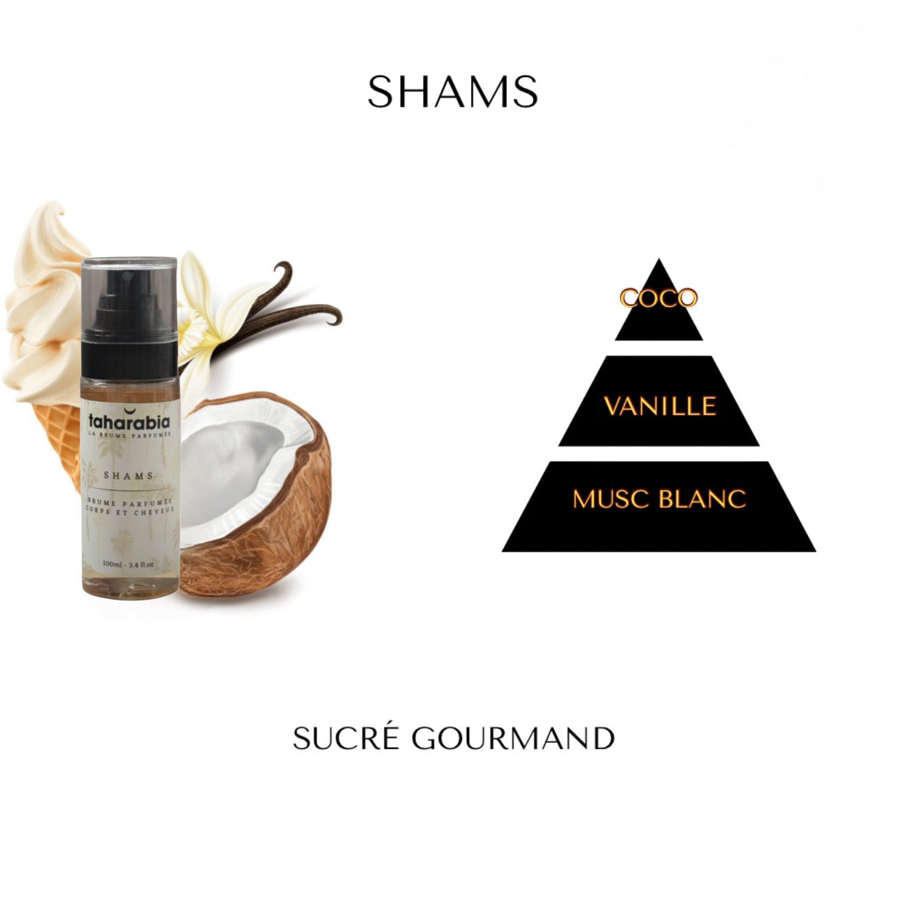 La brume corps et cheveux Shams - Édition limitée 🥥🍦🌴